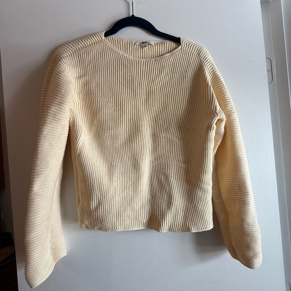 Uniqlo 100% cotton ribbed sweater